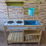Spielküche aus FSC-zertifiziertem Holz – Fröhlicher Spielspaß mit bunten Details – vue 1