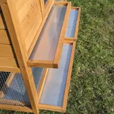 Kaninchenstall Kleintier Terasse Balkon mit 3 Schubladen Klopfer-Plus von Zoo-XXL – view 2