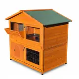 Zoo-XXL® Hoppolino – Premium Kleintierstall mit Heuraufe & extra großen Schubladen – vue 2