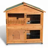 Zoo-XXL® Hoppolino – Premium Kleintierstall mit Heuraufe & extra großen Schubladen – vue 4
