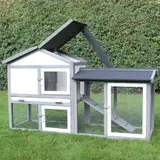 Kaninchenstall Klopfer grau/weiß – vista 5
