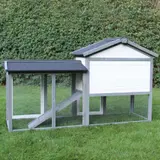 Kaninchenstall Klopfer grau/weiß – vista 7