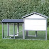 Kaninchenstall Klopfer grau/weiß – vista 8