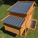 Hühnerhaus Liese -- mit PVC Welldach -- auch mit Extra-Auslauf – Ansicht 18