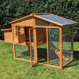 Hühnerhaus Liese -- mit PVC Welldach -- auch mit Extra-Auslauf – Ansicht 21