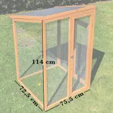 Hühnerhaus Liese -- mit PVC Welldach -- auch mit Extra-Auslauf – Ansicht 12