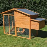 Hühnerhaus Liese -- mit PVC Welldach -- auch mit Extra-Auslauf – Ansicht 8