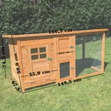 Hühnerhaus Paula mit PVC Welldach – Ansicht 15