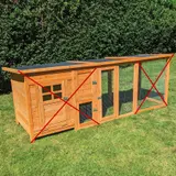 Hühnerhaus Paula mit PVC Welldach – Ansicht 8
