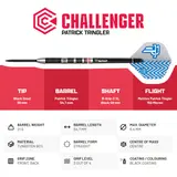 BEAZD Patrick Tringler Challenger Steeldart - 21g -- 1 Satz – Ansicht 3