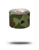 MUELLER Kinesiology Tape Pre-Cut grün Camo -- 1 Rolle – Ansicht 1