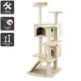 Katzenkratzbaum 132cm Kratzbaum Kletterbaum Spielbaum Sisal -- Sammy -- von zoo-xxl® – view 3