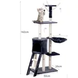 Katzenkratzbaum 142cm Kratzbaum Kletterbaum Spielbaum Sisal -- Simba -- von zoo-xxl® – view 2